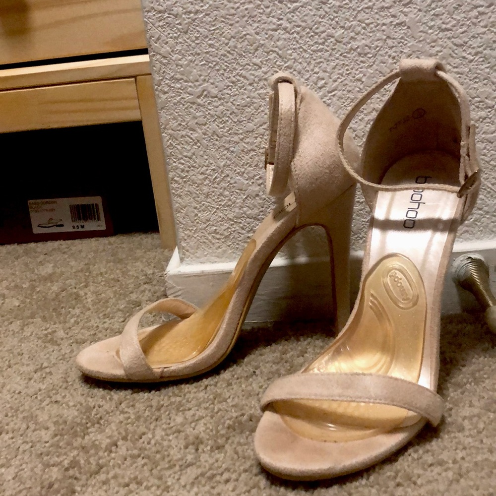 Suede Strappy Pumps